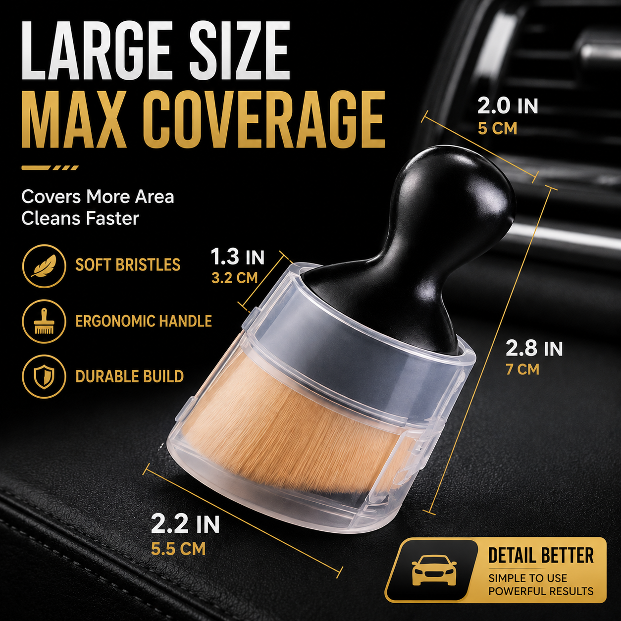 🚗 Ultimate Ultra-Soft Car Interior Dust Cleaning Brush