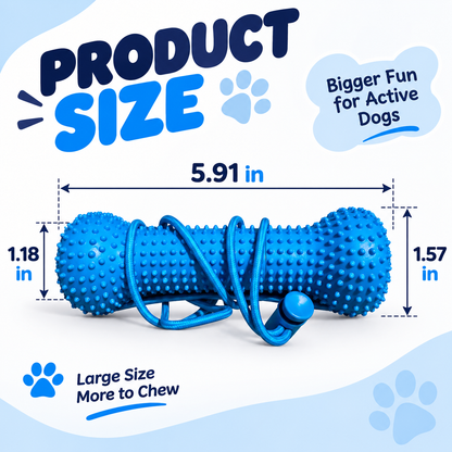 Interactive Dog Dental Chew Toy & Oral Cleaning Stick 🦷