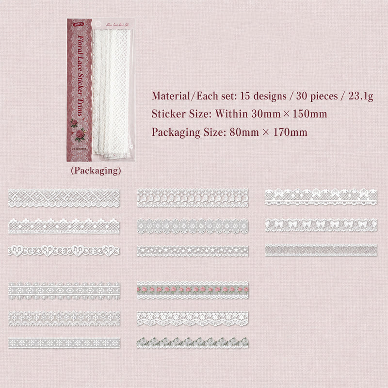 ✨ Aesthetic Vintage Long Strip Sticker Pack | Retro Washi Decor for Junk Journal & Scrapbook 📓