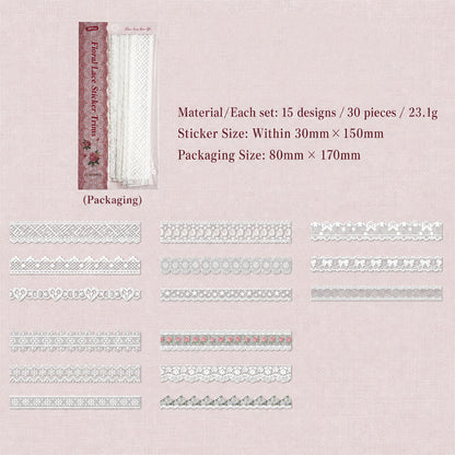 ✨ Aesthetic Vintage Long Strip Sticker Pack | Retro Washi Decor for Junk Journal & Scrapbook 📓