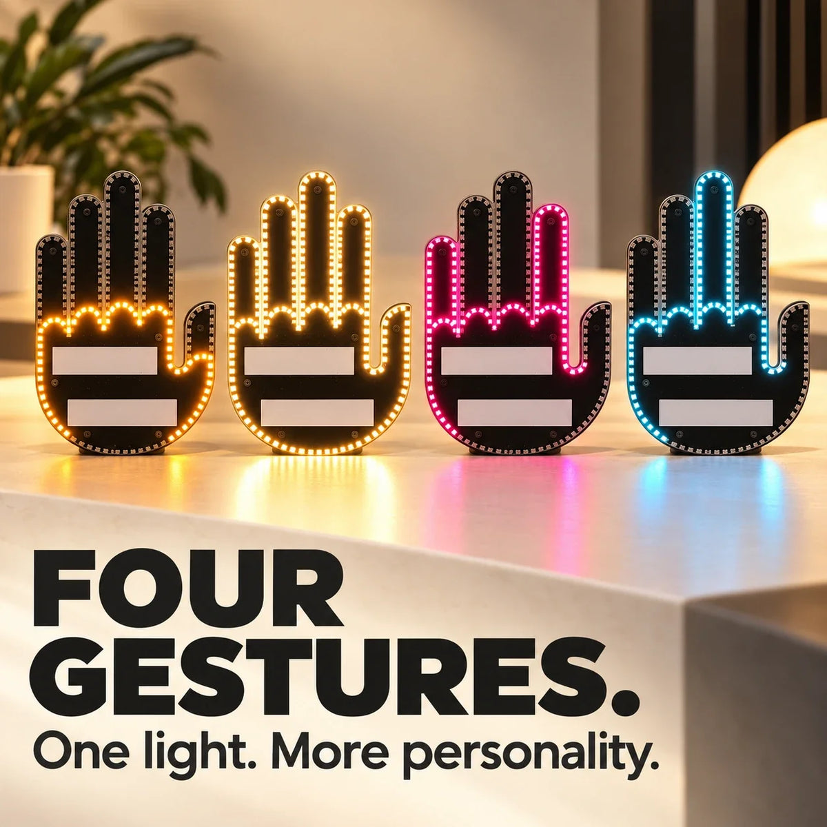RGB LED Gesture Light with Remote ✋ 4 Fun Gestures