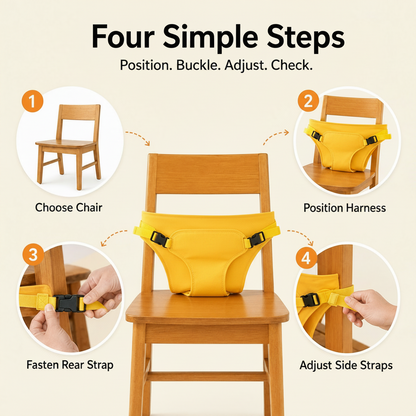 ✈️ The "Anywhere High Chair" Portable Harness | Foldable Travel Baby Seat 🍼