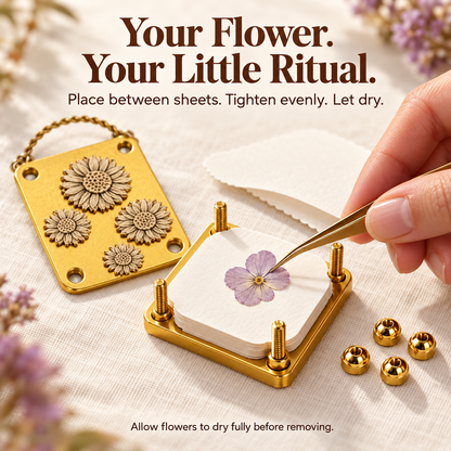 🌸 Mini Metal Flower Press Kit – Turn Little Blooms into Lasting Keepsakes