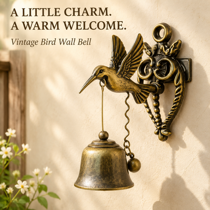 🔔 Vintage Animal Wall Bell – Rustic Bronze-Style Accent for Doors, Porches & Gardens 🌿