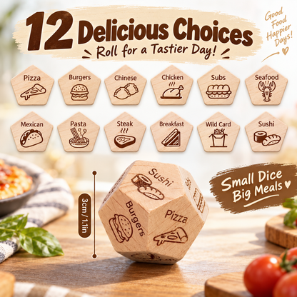 Ultimate Food Decision Dice – Stop the "What to Eat?" Debate! 🎲