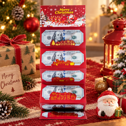 Holiday Surprise Money Pull Box for Christmas Cash Gifting 💵