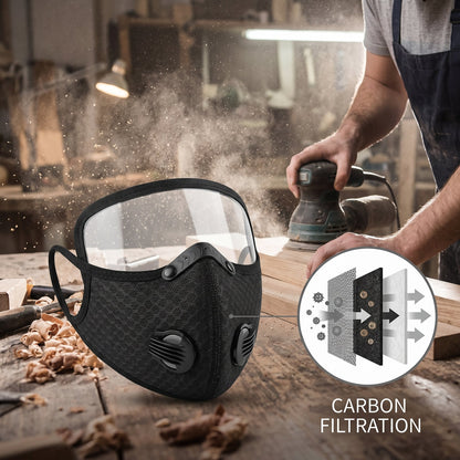 🌬️ Carbon Filter Breathable Dust Mask