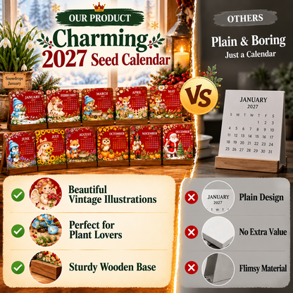 💯🎄🗓️ Christmas Limited-Edition — 🪴✨ Eco-Friendly Plantable “Timeless” Seed Calendar 2027