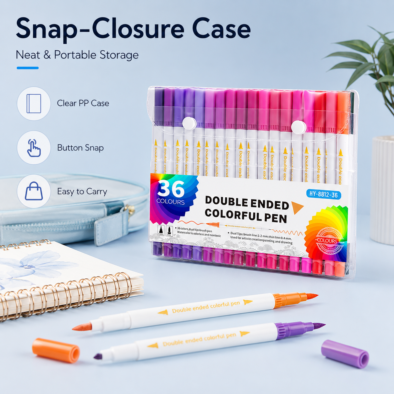 Double-Ended Multi-Functional Watercolor Pen