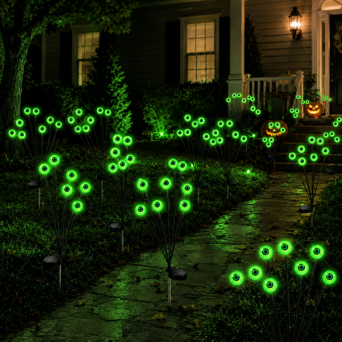 Solar Swaying Eyeball Halloween Lights 👁️✨