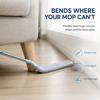 Gap Dust Cleaner with Extendable Pole | Flex Microfiber Duster