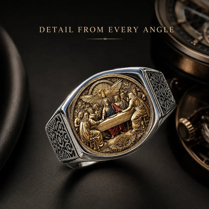 Faith & Fellowship Statement Ring | Symbolic Men's Gift