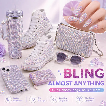 Rhinestone Bedazzling Kit – 40 Colors, Approx. 25K Pieces