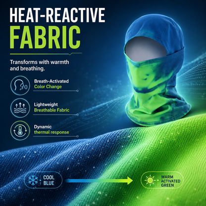 ❄️ Temperature-Sensitive Thermal Balaclava – Color-Changing Full Face Cover for Outdoor Sports 🚴‍♂️🔥