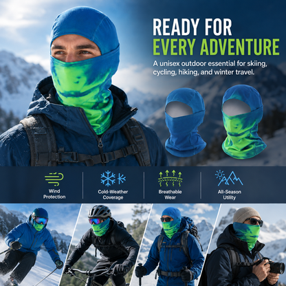 ❄️ Temperature-Sensitive Thermal Balaclava – Color-Changing Full Face Cover for Outdoor Sports 🚴‍♂️🔥
