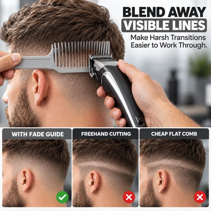 Fade Guide & Blending Kit for DIY Haircuts | 4-Piece