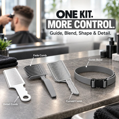 Fade Guide & Blending Kit for DIY Haircuts | 4-Piece
