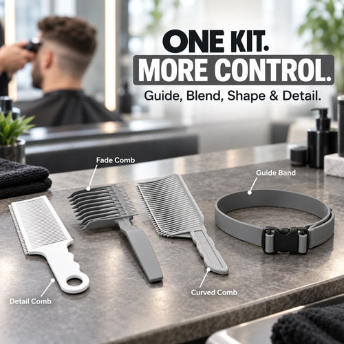 Fade Guide & Blending Kit for DIY Haircuts | 4-Piece