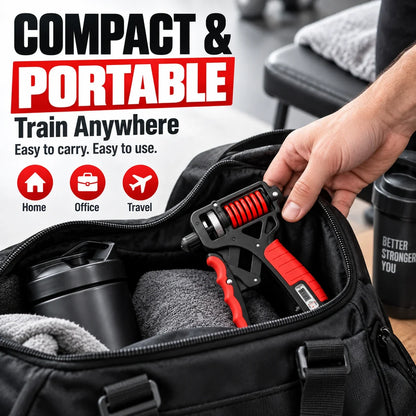 Adjustable Digital Hand Grip Strengthener | 5–160kg