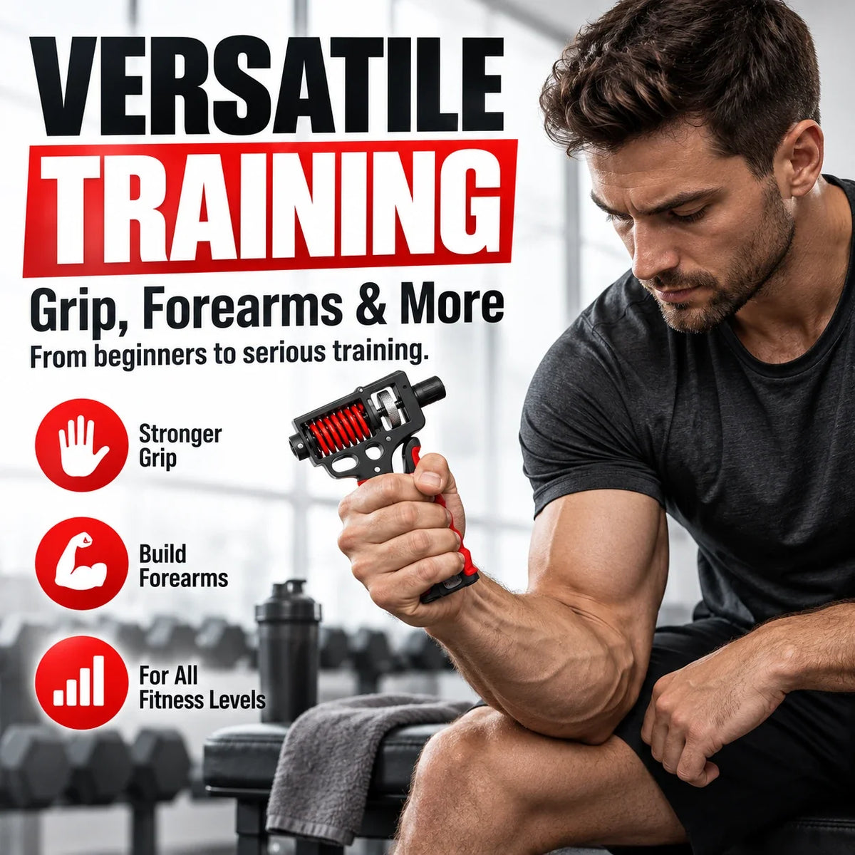 Adjustable Digital Hand Grip Strengthener | 5–160kg