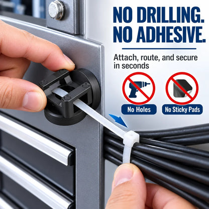 25 LBS Magnetic Cable Mounts for Steel Cable Routing