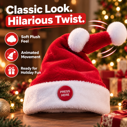 Singing & Dancing Santa Hat — Animated Christmas Party Hat🎅