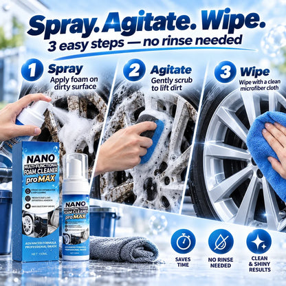 Nano Multi-Functional Foam Cleaner for Cars & Home