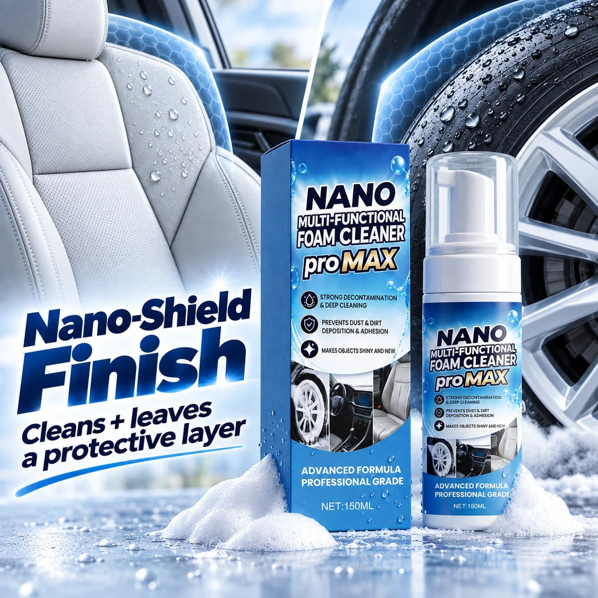 Nano Multi-Functional Foam Cleaner for Cars & Home