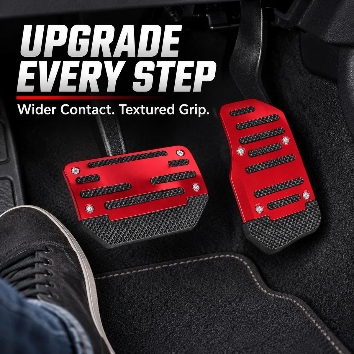 🚗 2PCS Non-Slip Gas & Brake Pedal Covers