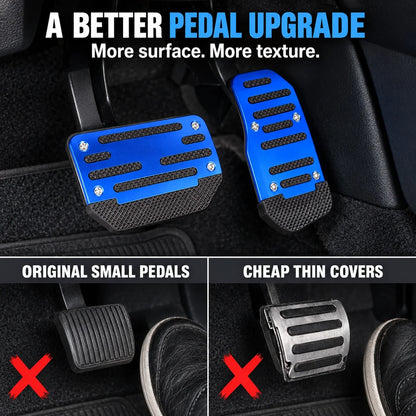 🚗 2PCS Non-Slip Gas & Brake Pedal Covers