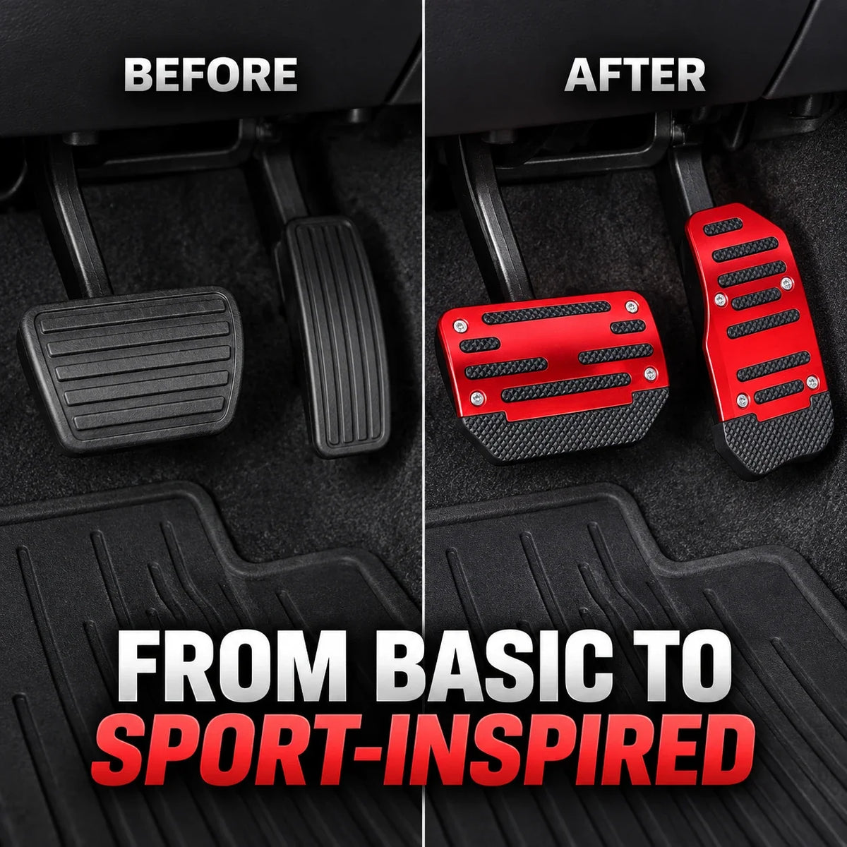 🚗 2PCS Non-Slip Gas & Brake Pedal Covers