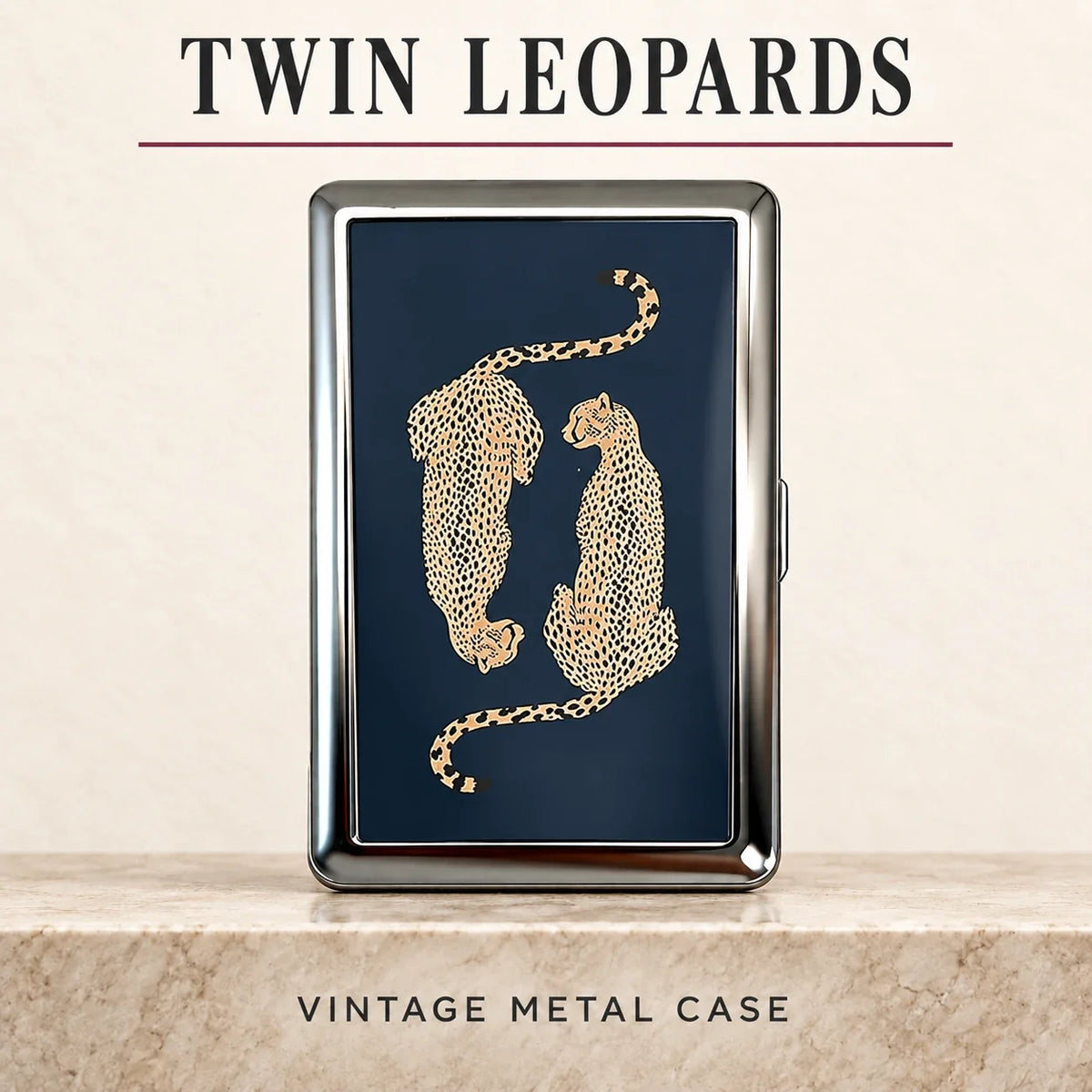 Vintage Metal Pocket Card & Essentials Organizer Case