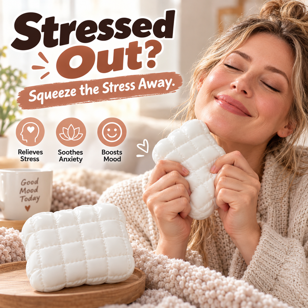 Mini Down Pillow Sensory Squishy Toy ☁️