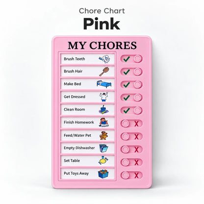 Reusable Kids Chore Chart – Daily Routine Board