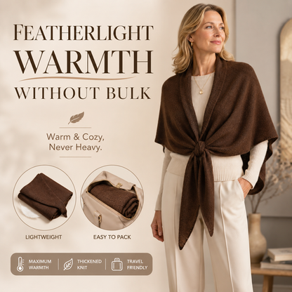 ❄️ Chic Solid Color Triangular Cape Scarf – Versatile Winter Essential