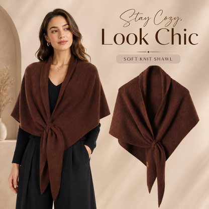 ❄️ Chic Solid Color Triangular Cape Scarf – Versatile Winter Essential