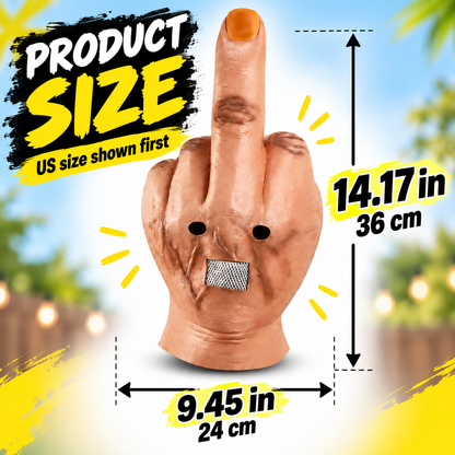 Hilarious Latex Middle Finger Gag Mask 🎭