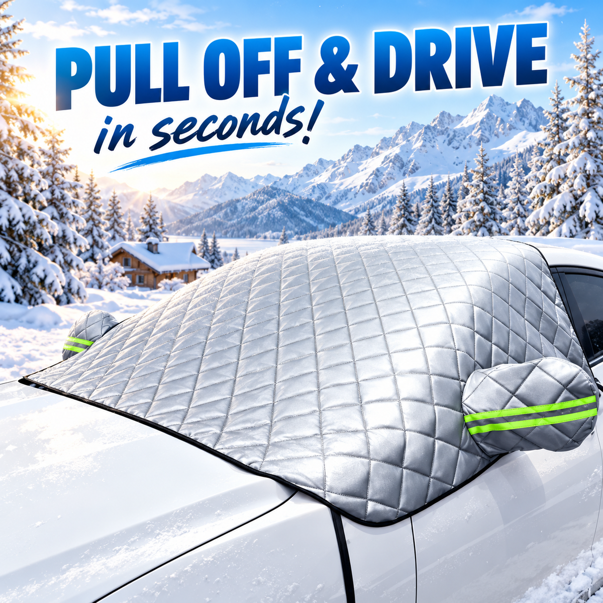 ❄️ All-Weather Half Car Cover & Frost Protector