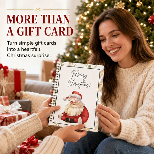 🎄 Christmas Gift Card Book – Personalized Holiday Gift
