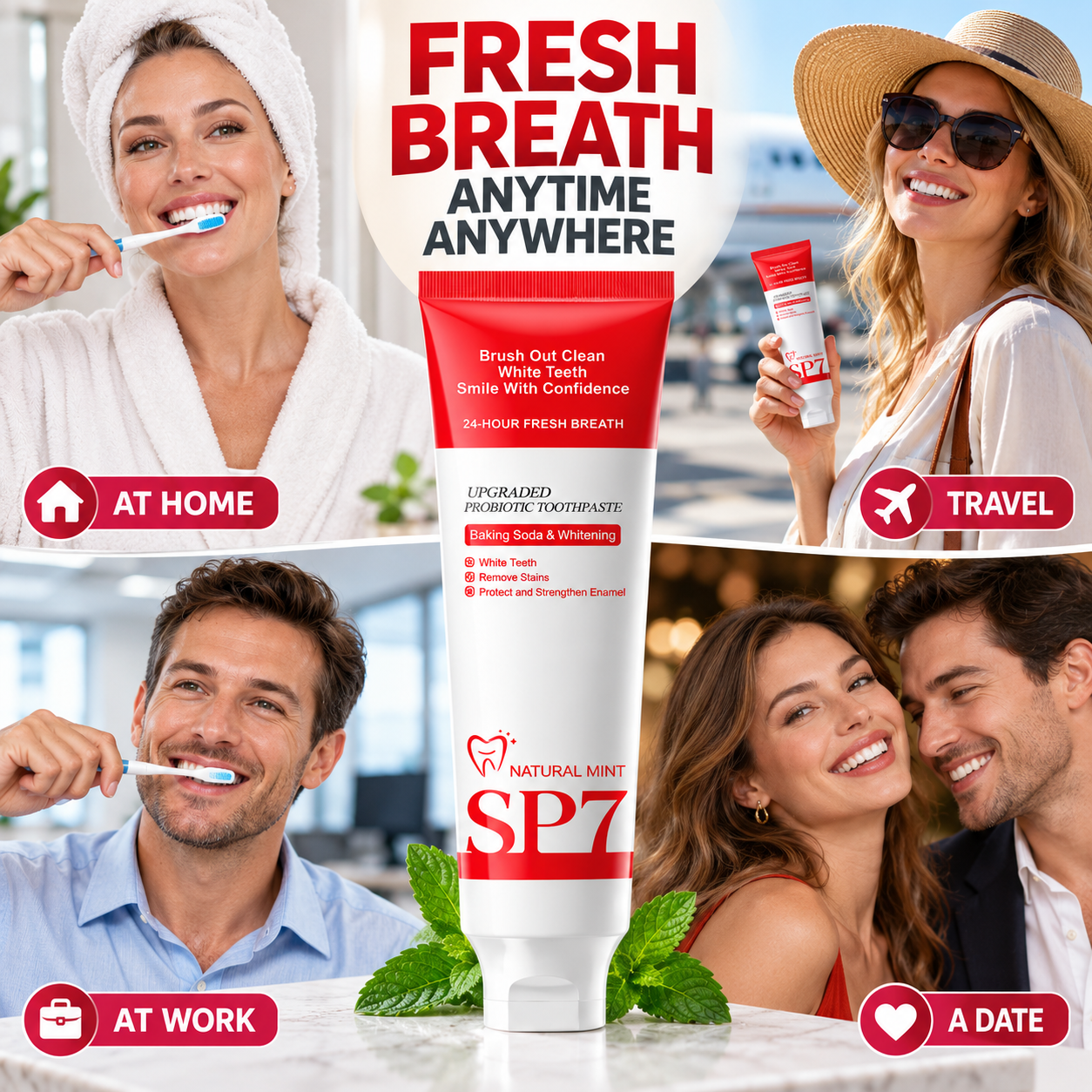 Advanced Probiotic Teeth Whitening & Fresh Breath Formula 😁
