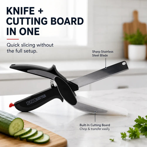 Clever Cutter 2-in-1 Knife & Food Chopper