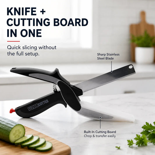 Clever Cutter 2-in-1 Knife & Food Chopper