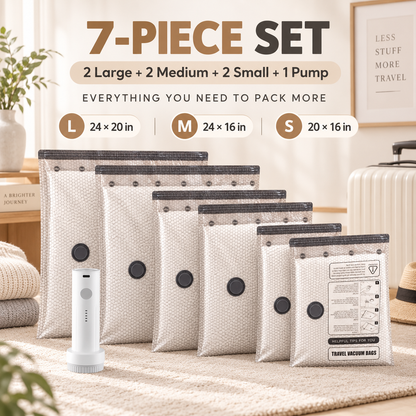 ✈️ Travel Vacuum Compression Storage Bags with Electric Pump
