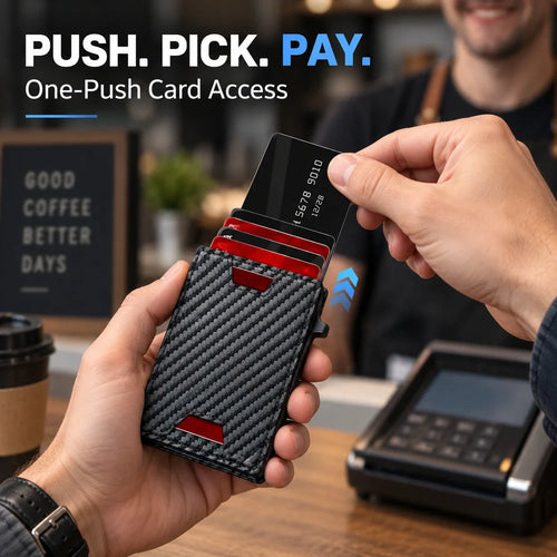RFID Pop-Up Wallet for Men | Slim Quick-Access Wallet
