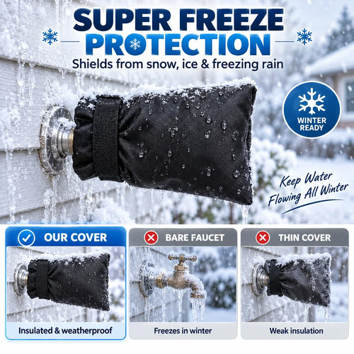 Outdoor Faucet Cover for Winter Freeze Protection