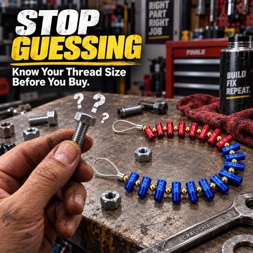 Metric & SAE Thread Checker for Bolts, Nuts & Holes