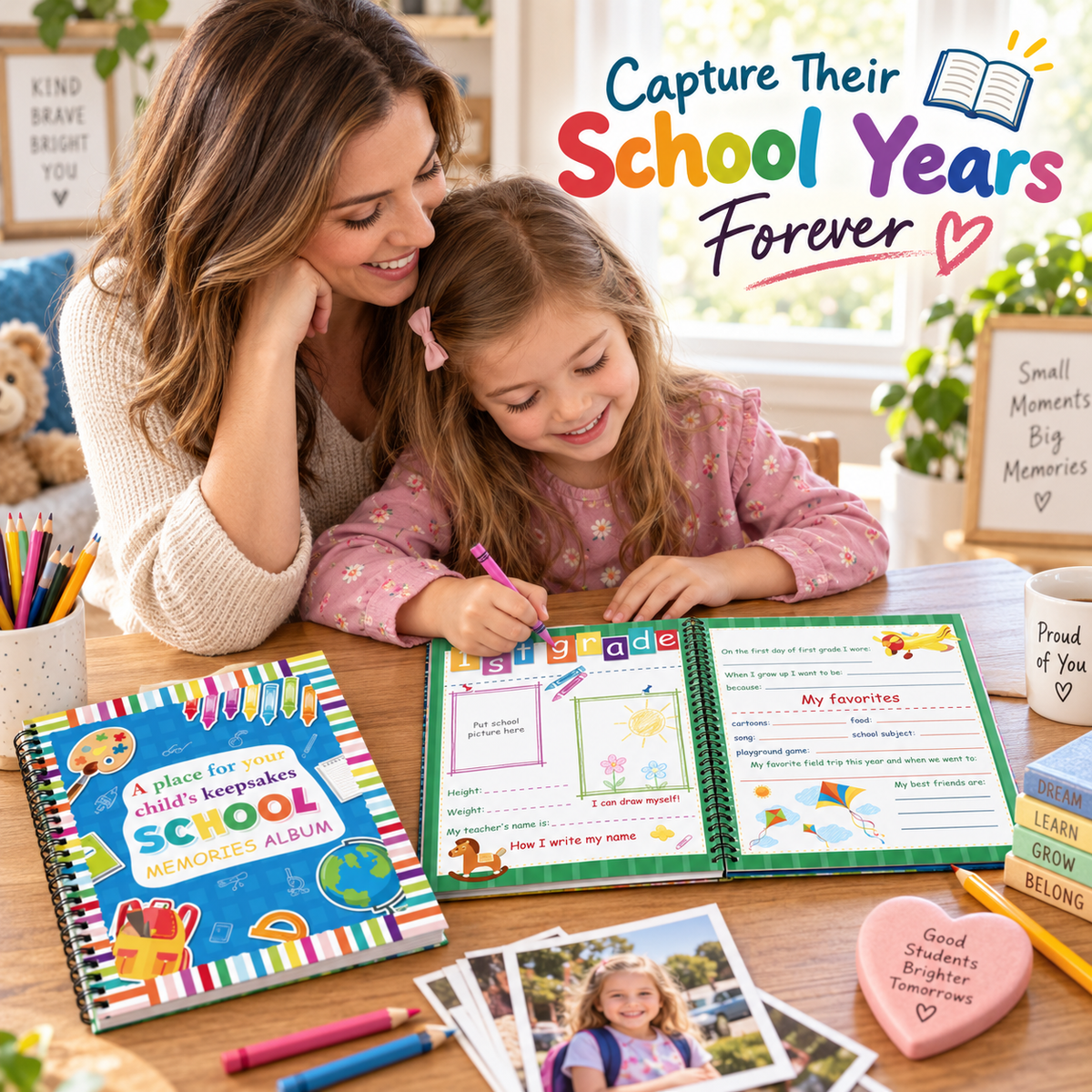 "Capture Every School Year: The Ultimate Kids Memory & Keepsake Book 📖"