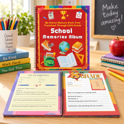 "Capture Every School Year: The Ultimate Kids Memory & Keepsake Book 📖"