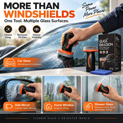 2-in-1 Glass Cleaner & Water Repellent with Applicator