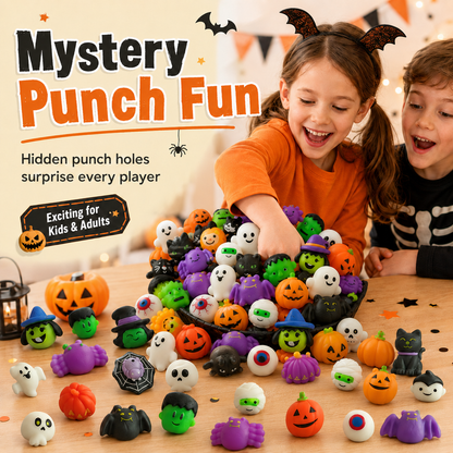 🎃 Halloween Mystery Pack - 24 Pcs Spooky Squishy Toys Set 👻